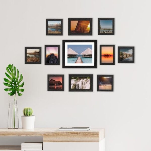 Nemesia Collage Wall Photo Frame for Living Room, Set of 11
